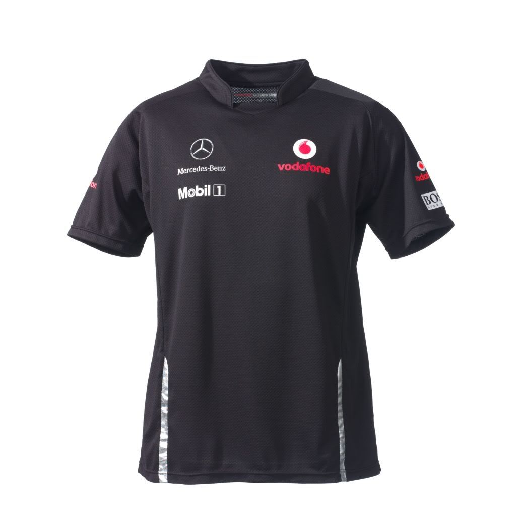Vodafone mclaren mercedes team t shirt black #3