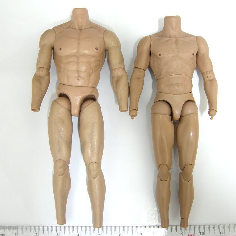 1/6 Scale Nude Figure Very Hot Toys TTM19 Muscular Body W/ feet peg extension 