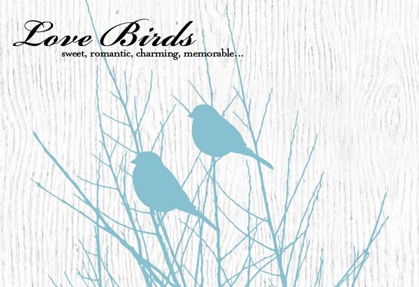 The Love Bird theme is a trend that has swept up the wedding world creating