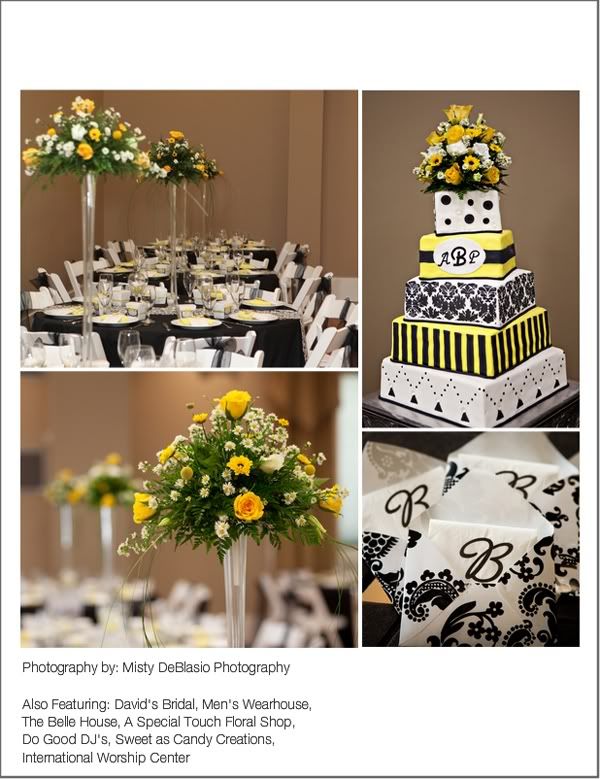 diy damask wedding 