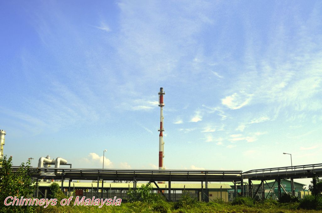 Flare stack no 3 of Petronas Methanol Labuan