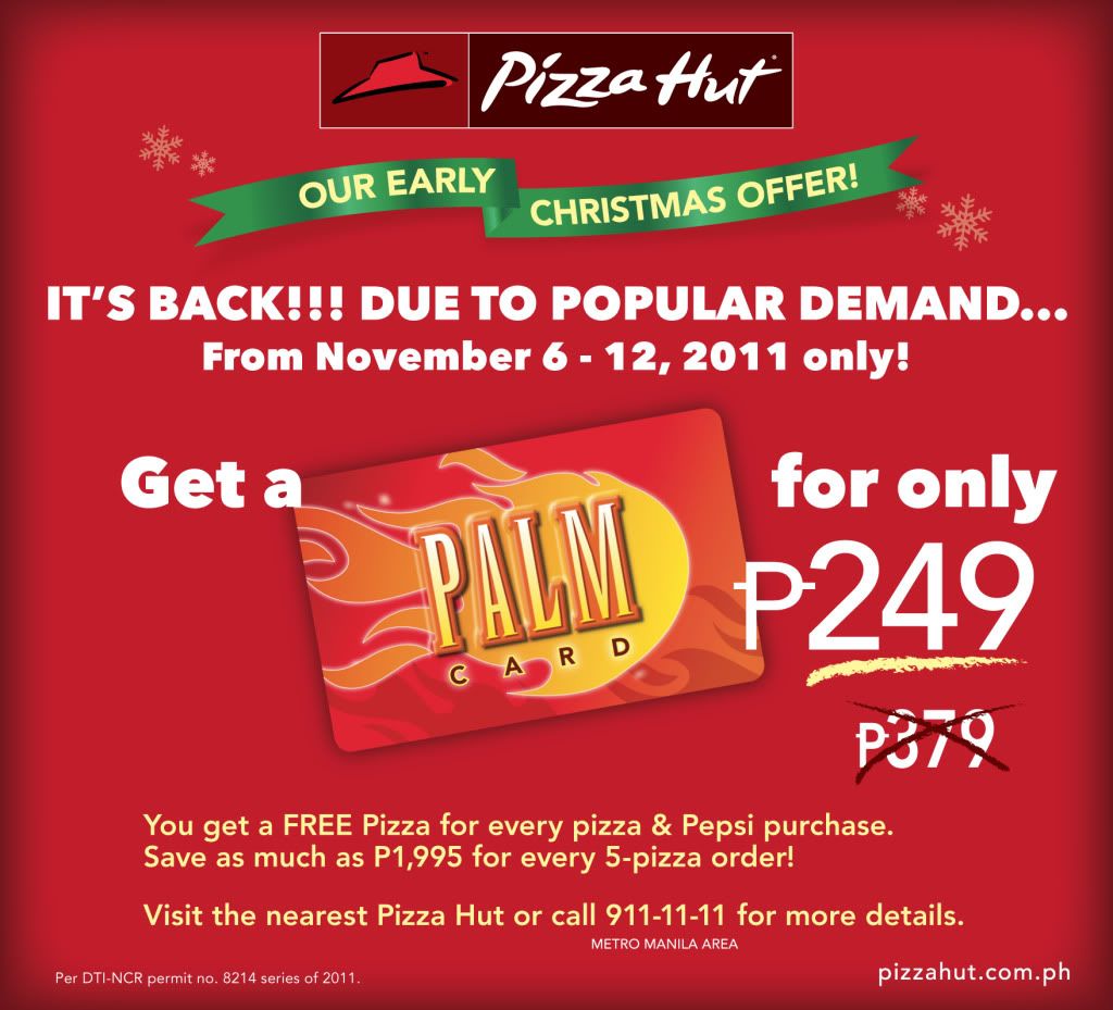 Pizza Hut PALM Card P249
