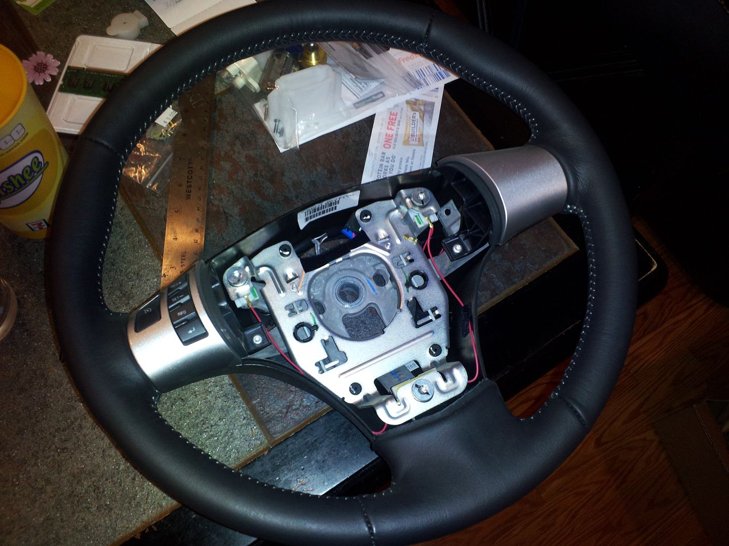 C6 corvette steering wheel swap with airbag S10 Forum