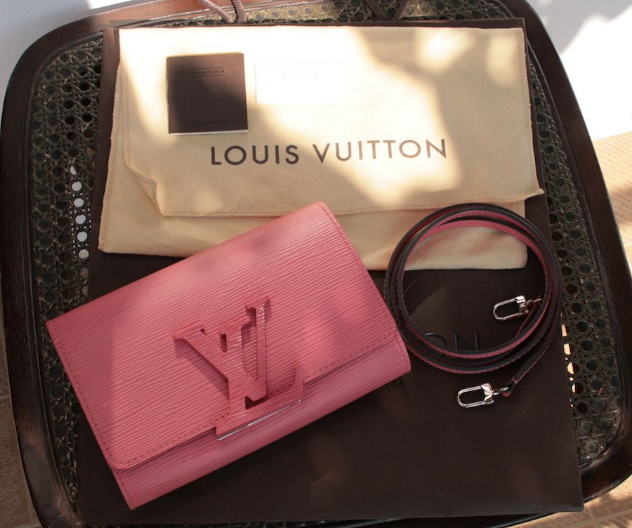 louis vuitton pastel clutch