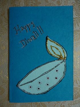 Craft Ideas  Home on Why Not Make Some  Here   S A Simple And Easy To Do Diwali Card Idea