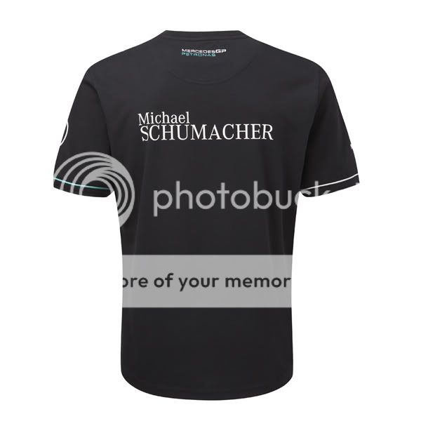Mercedes GP Petronas F1 Michael Schumacher T Shirt Black Henri Lloyd 