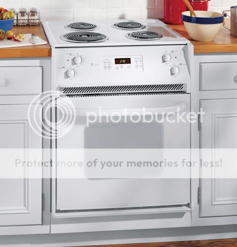 GE Profile™ 27 White Drop in Electric Range Coil Top J1WCWW