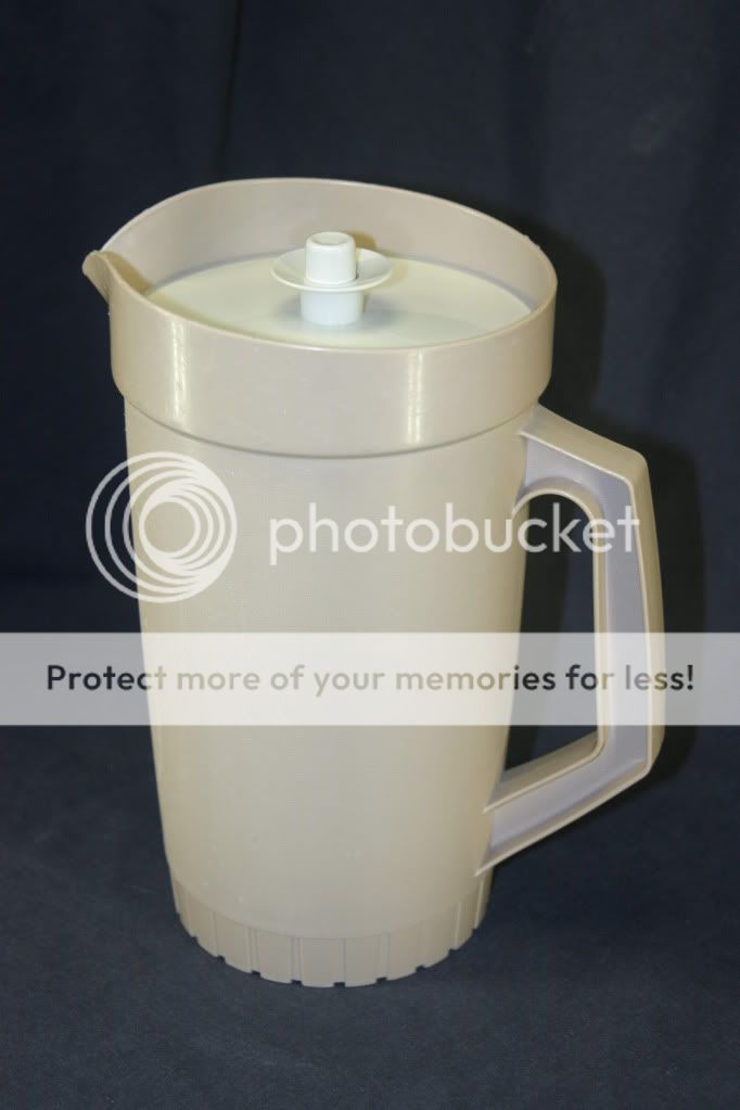 Vintage Tupperware Beverage Pitcher *NEUTRAL TAN*  