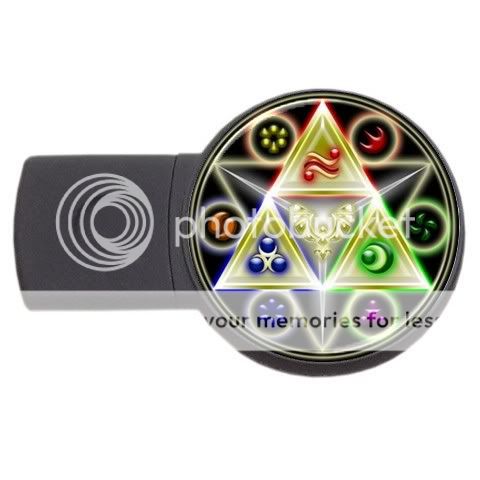 NEW The Legend of Zelda Triforce USB Flash Drive Round  