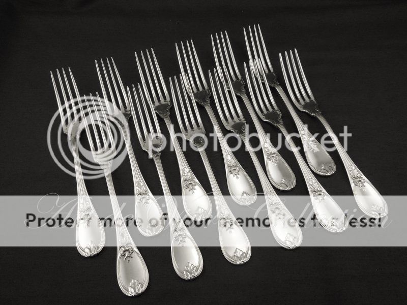 Christofle Trianon 12 Dinner Forks Fourchettes de Table 21 5cm