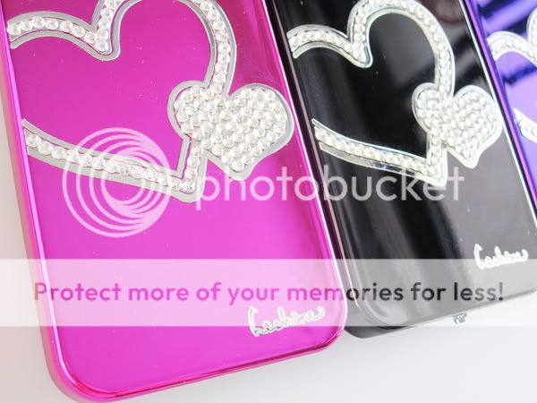 iPhone 4 4s Bling Crystal Diamond Rhinestone Love Heart Mirror card 