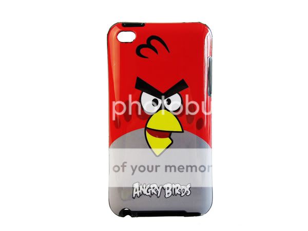 iPod Touch 4 Apple iTouch 4 Angry Bird cartoon cover case red yellow 