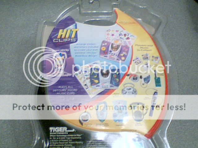 2002 HASBRO TIGER ELECTRICS HIT CLIPS BOOMBOX PLAYER W/STICKERS~NO 