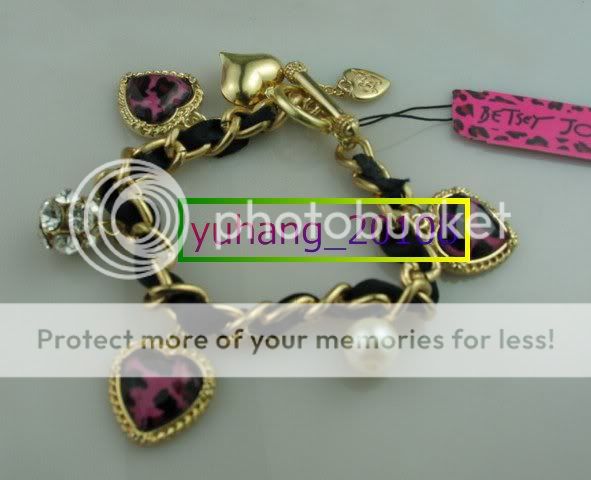 New Betsey Johnson Heart shaped necklace bracelet earrings Set  